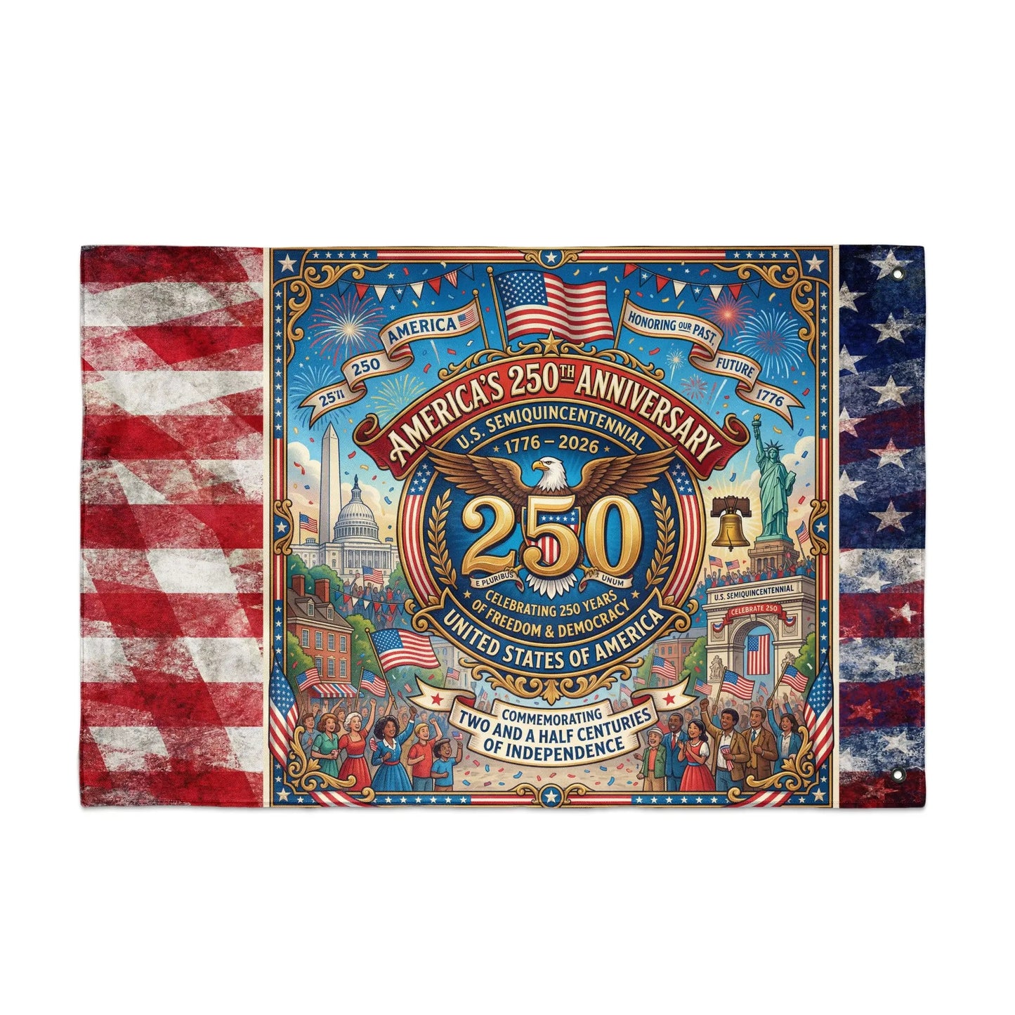 America's 250th Anniversary U.S. Semiquincentennial celebrating 250 years of independence.