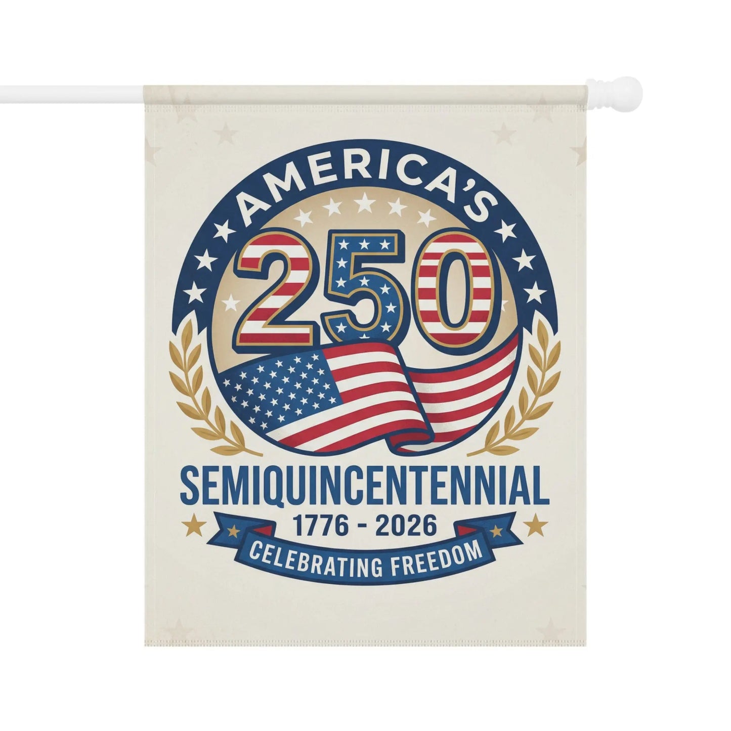 America's 250 Semiquincentennial 1776-2026 flag celebrating freedom.